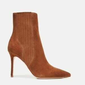 Lisa Suede Stiletto-Heel Bootie